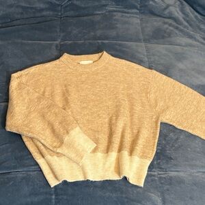 H&M Light Brown Crew Neck Sweater